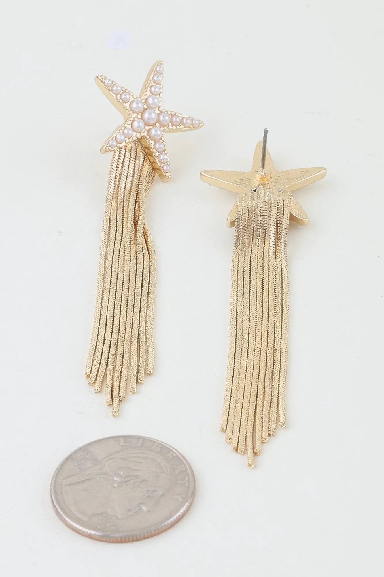Women's Earrings Drops Starfish BYMANYC ® New York HAMPTONS CURTAIN - New Collection by BYMANYC New York