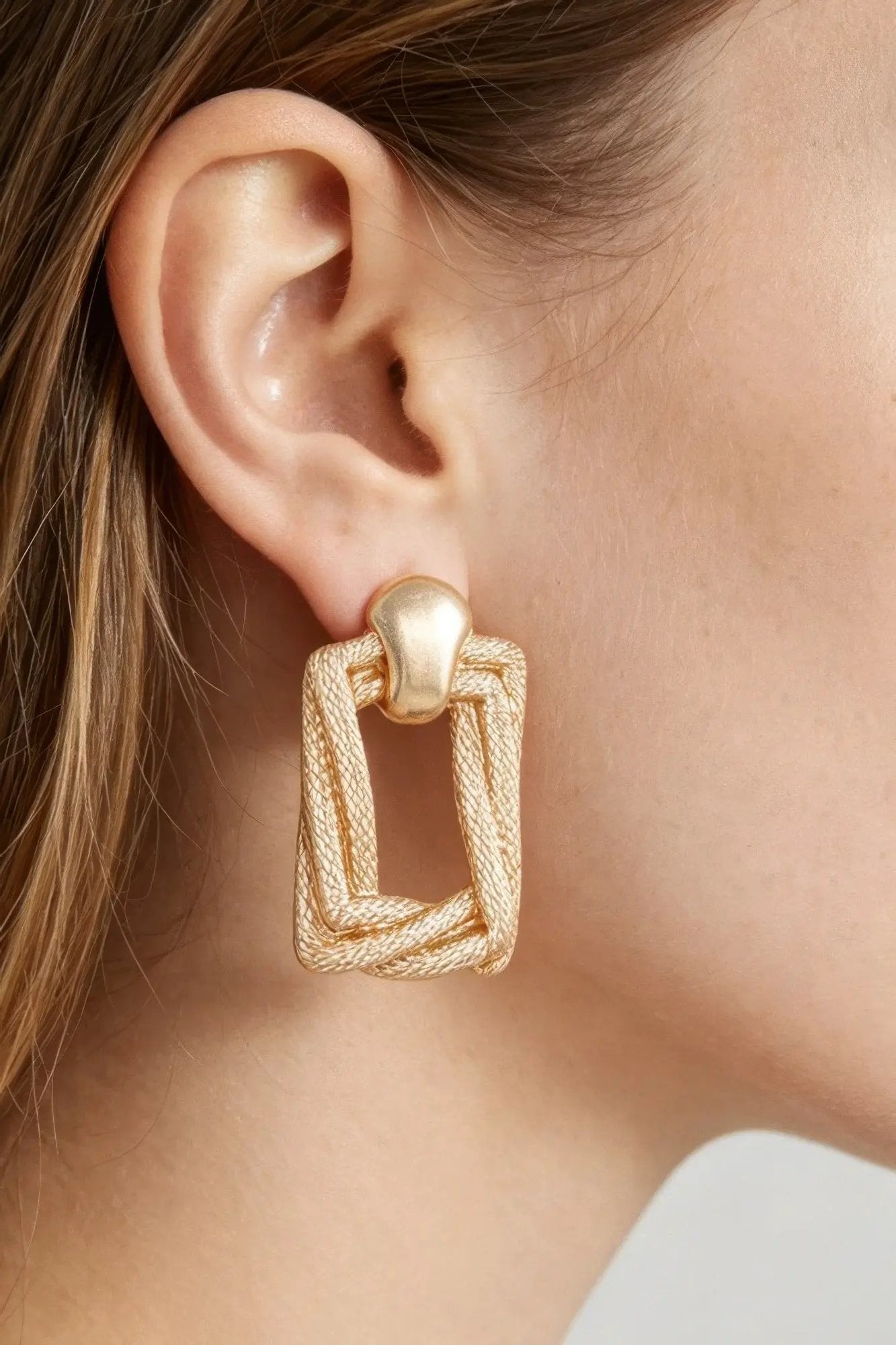 Women's Earrings Drops Geometric BYMANYC ® New York MADISON BRAIDED - New Collection by BYMANYC New York