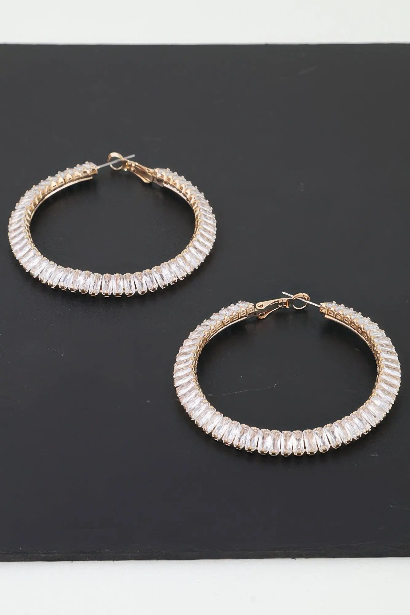 Women's Earrings Hoops Zirconia BYMANYC ® New York MADISON HOOPS - New Collection by BYMANYC New York