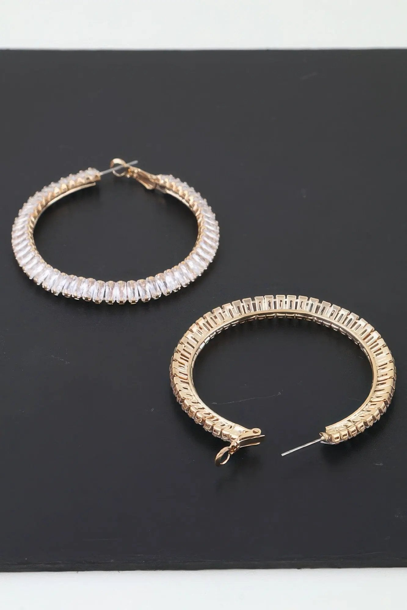 Women's Earrings Hoops Zirconia BYMANYC ® New York MADISON HOOPS - New Collection by BYMANYC New York