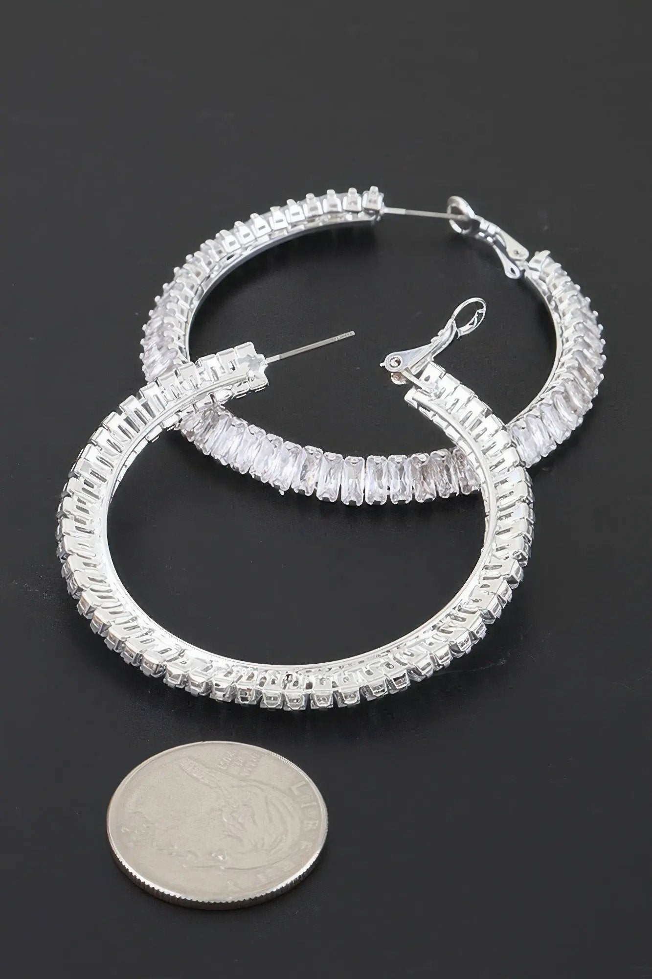 Women's Earrings Hoops Zirconia BYMANYC ® New York MADISON HOOPS - New Collection by BYMANYC New York
