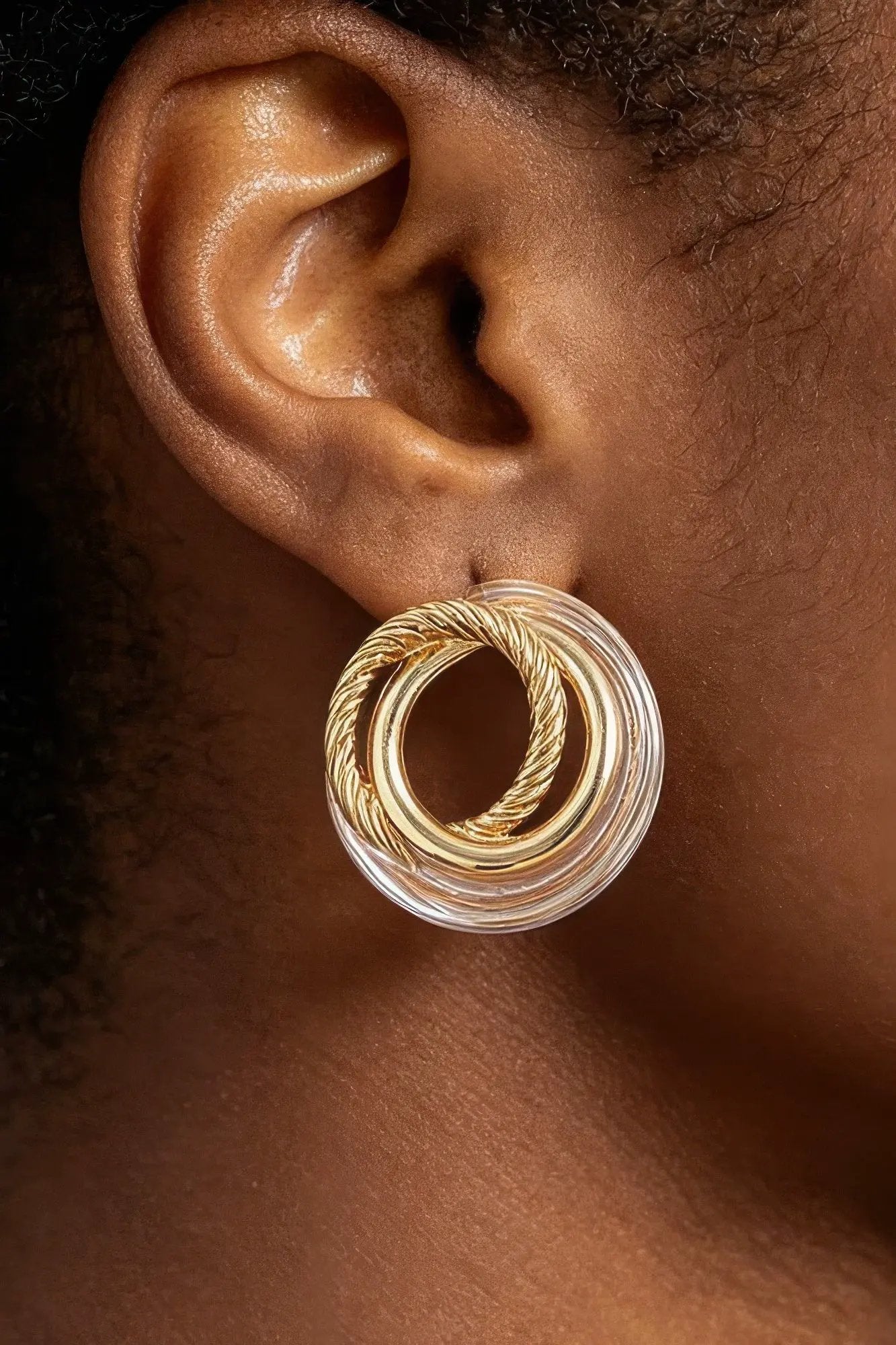 Women's Earrings Studs Geometric BYMANYC ® New York MADISON TWIST - New Collection by BYMANYC New York