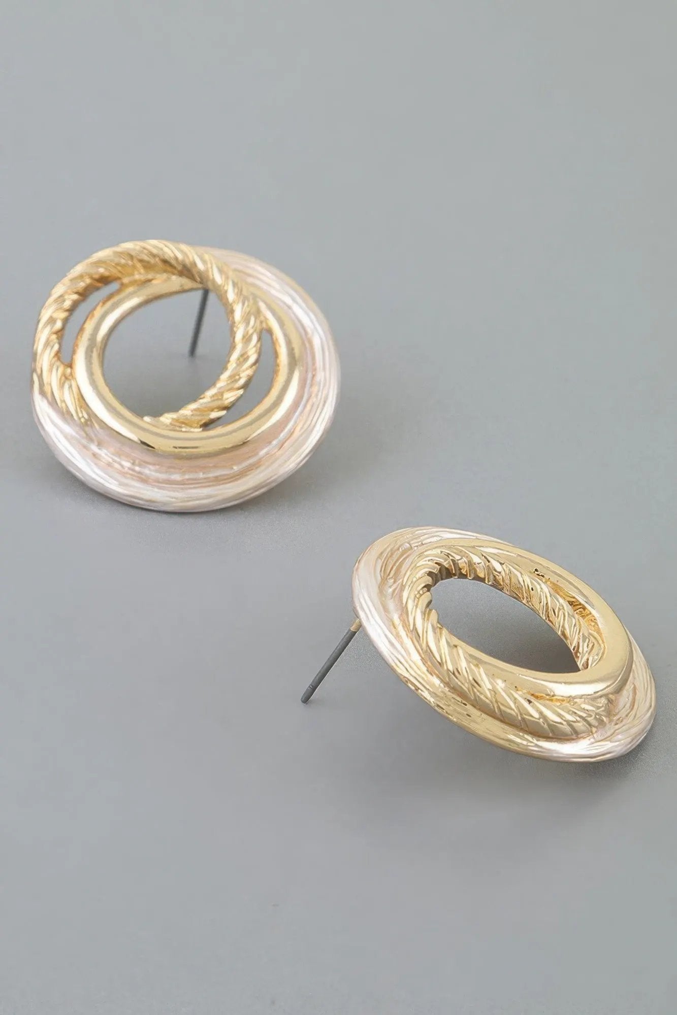 Women's Earrings Studs Geometric BYMANYC ® New York MADISON TWIST - New Collection by BYMANYC New York