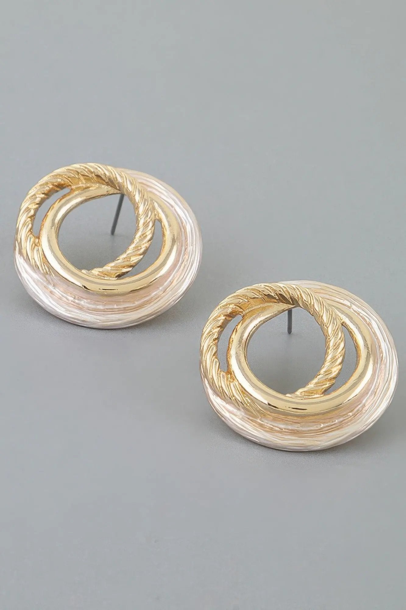 Women's Earrings Studs Geometric BYMANYC ® New York MADISON TWIST - New Collection by BYMANYC New York