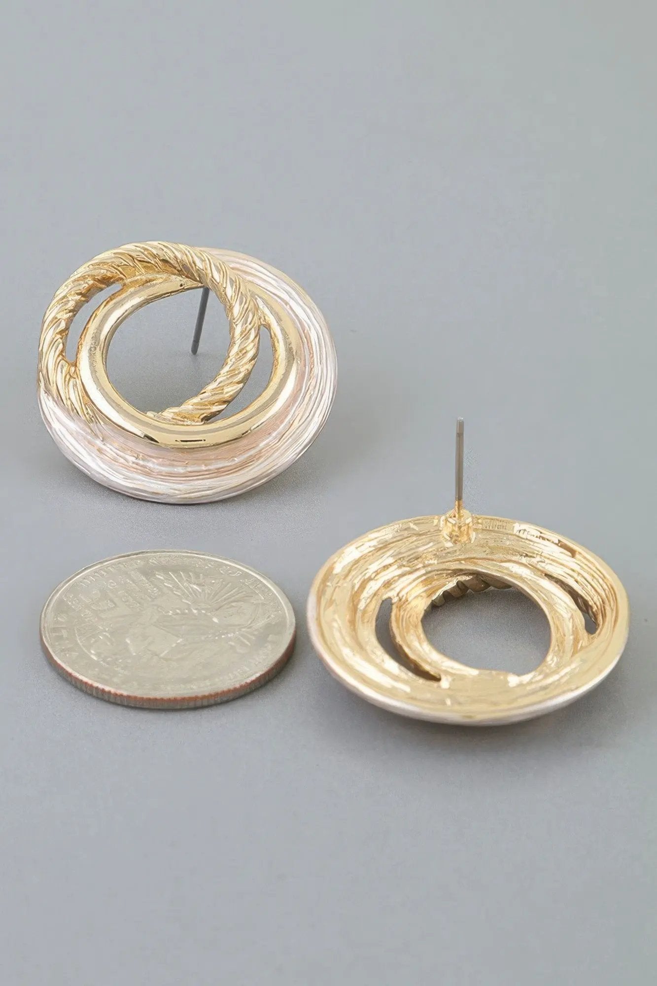 Women's Earrings Studs Geometric BYMANYC ® New York MADISON TWIST - New Collection by BYMANYC New York