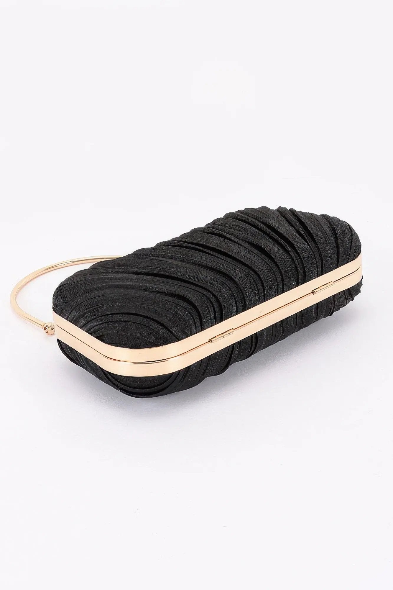 Women's Party Clutch Pleated Polyester BYMANYC ® New York ELEGANT TEXTURED EVENING PURSE - New Collection by BYMANYC New York