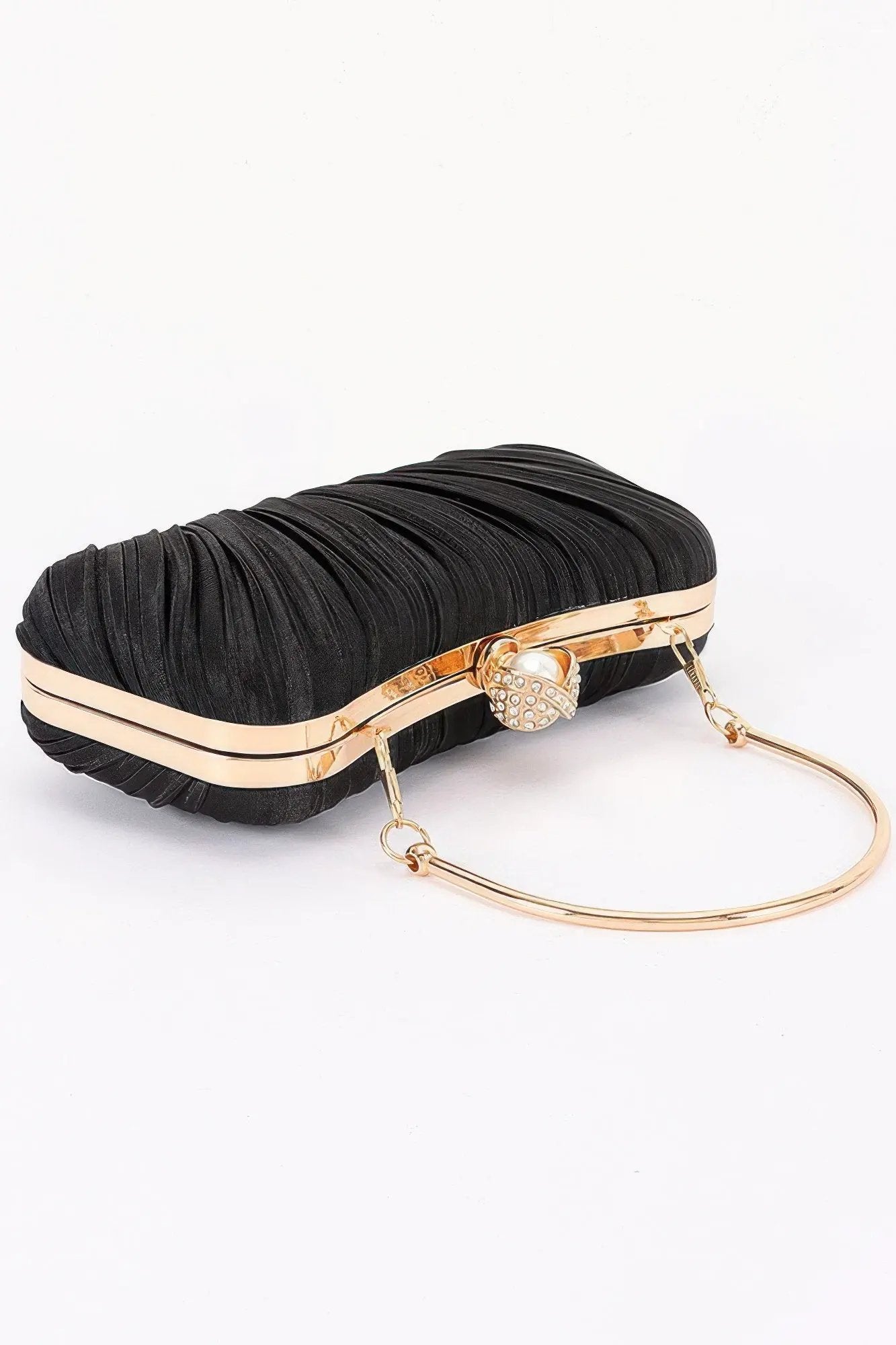 Women's Party Clutch Pleated Polyester BYMANYC ® New York ELEGANT TEXTURED EVENING PURSE - New Collection by BYMANYC New York