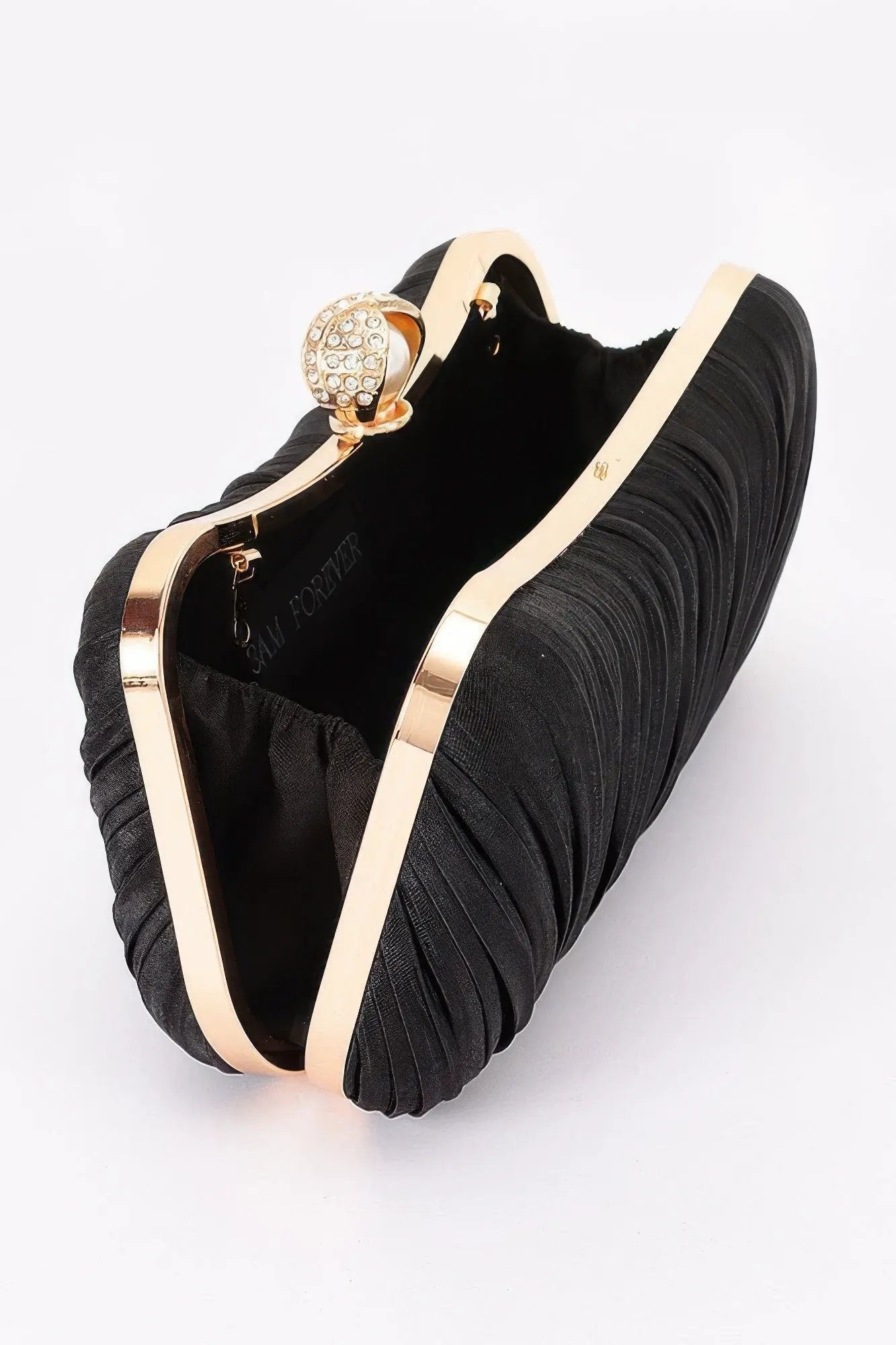 Women's Party Clutch Pleated Polyester BYMANYC ® New York ELEGANT TEXTURED EVENING PURSE - New Collection by BYMANYC New York