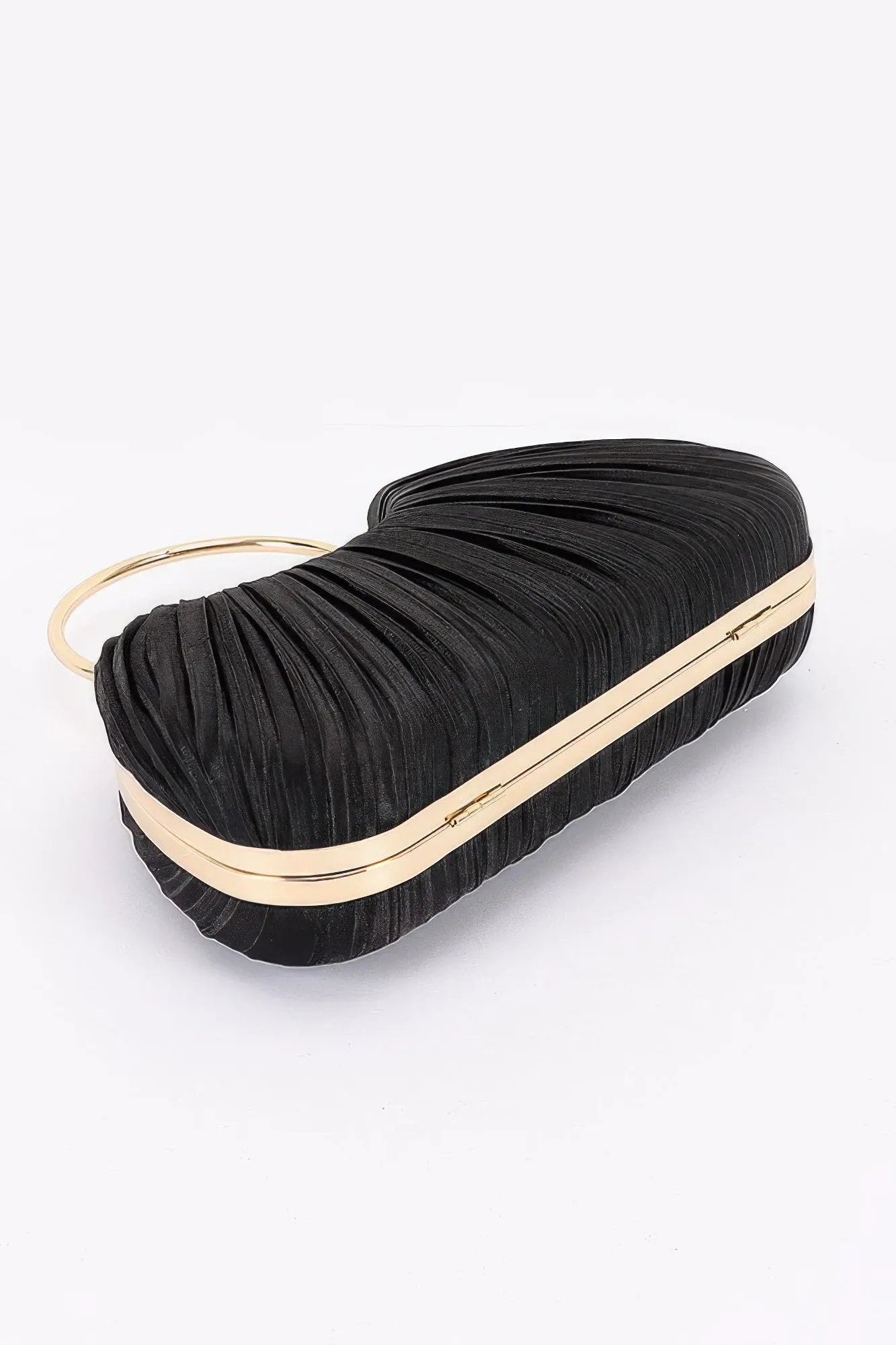 Women's Party Clutch Pleated Polyester BYMANYC ® New York ELEGANT TEXTURED EVENING PURSE - New Collection by BYMANYC New York