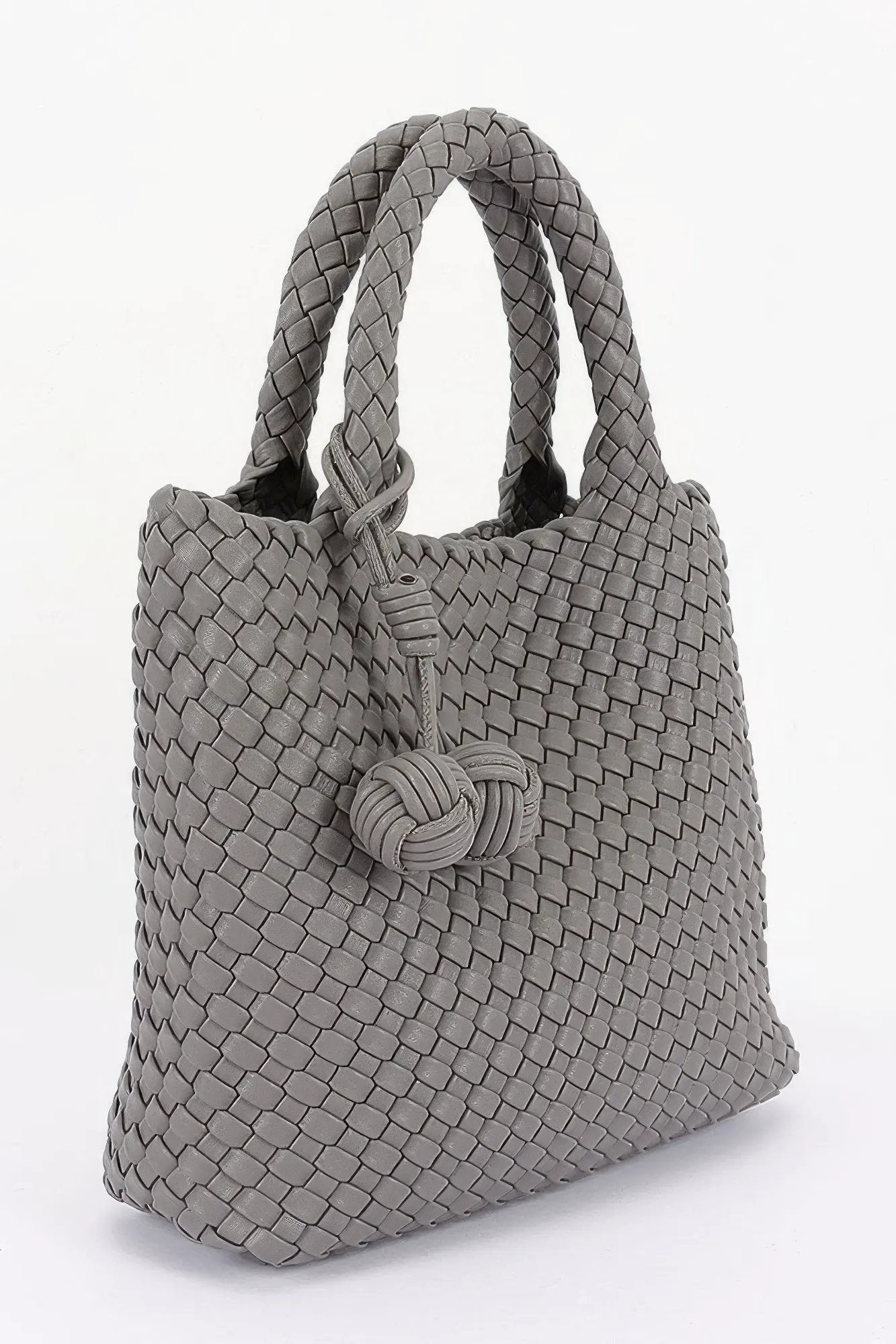 Women's Tote Bag Braided Vegan Leather BYMANYC ® New York CONTEMPORARY WOVEN SHOPPER PURSE - New Collection by BYMANYC New York