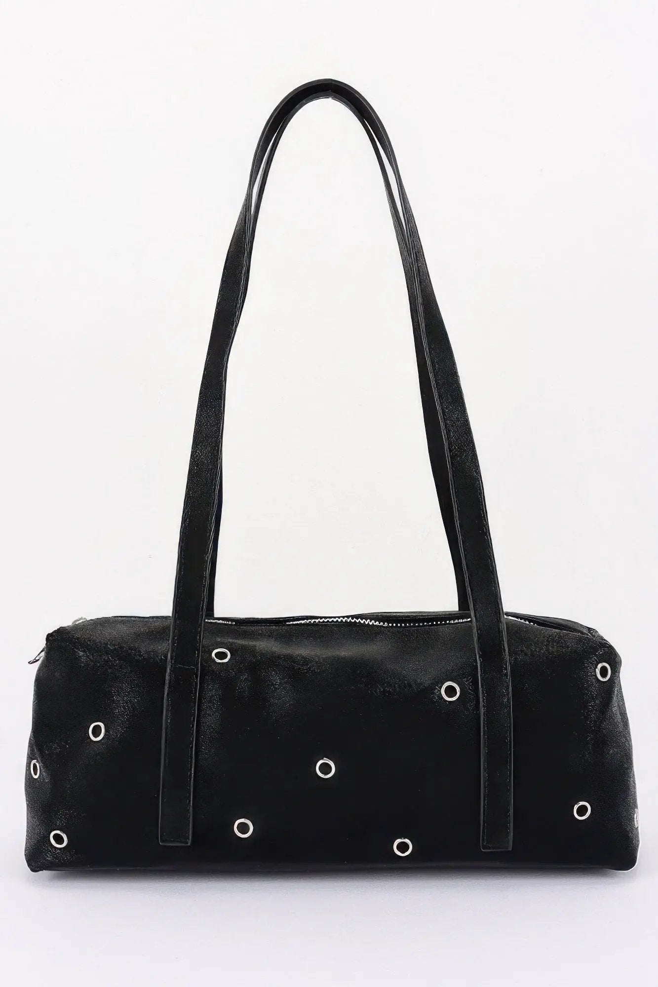 Women's Shoulder Bag Vegan Leather Eyelet Studded Rectangular BYMANYC ® New York CONTEMPORARY HARDWARE STRUCTURED PURSE - New Collection by BYMANYC New York
