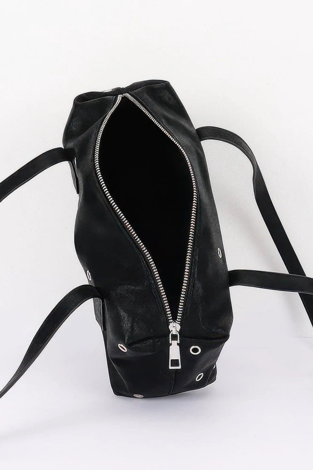 Women's Shoulder Bag Vegan Leather Eyelet Studded Rectangular BYMANYC ® New York CONTEMPORARY HARDWARE STRUCTURED PURSE - New Collection by BYMANYC New York
