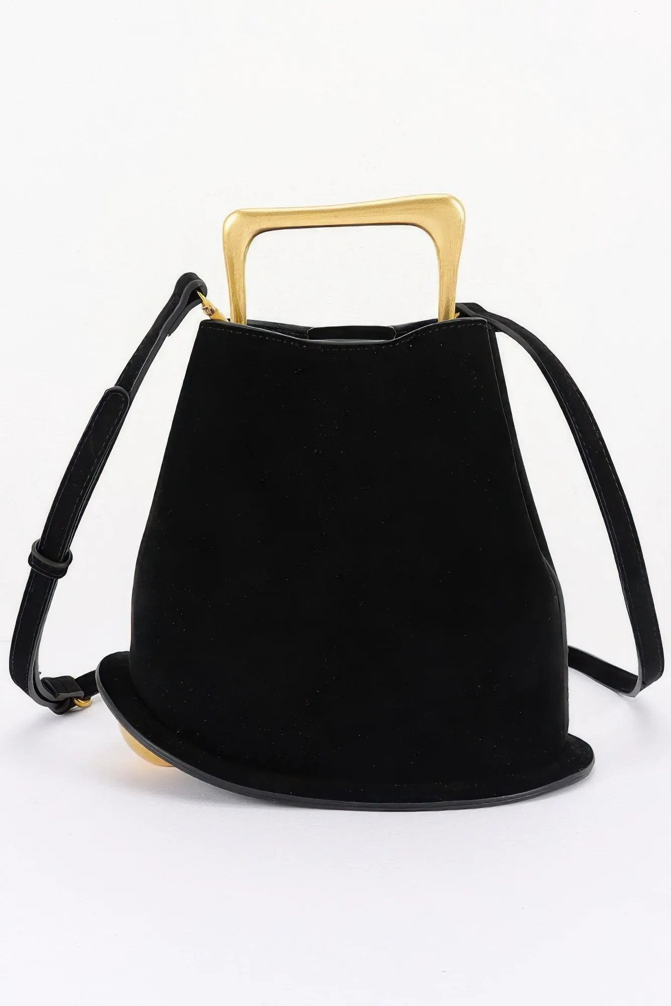 Women's Top Handle Bag Faux Suede Metal Handle BYMANYC ® New York CONTEMPORARY TEXTURED METALLIC PURSE - New Collection by BYMANYC New York