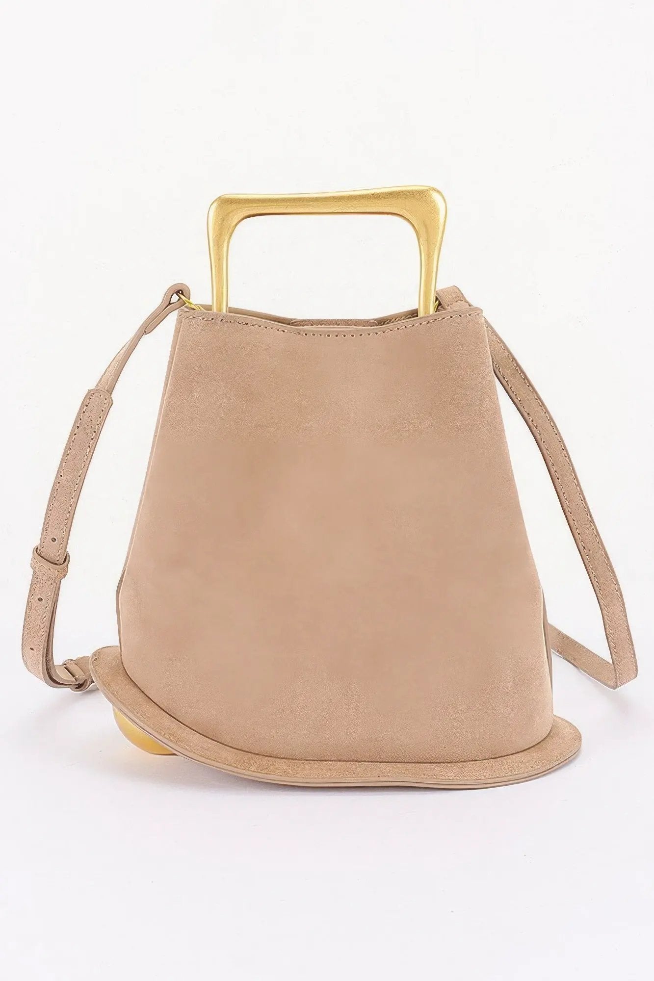 Women's Top Handle Bag Faux Suede Metal Handle BYMANYC ® New York CONTEMPORARY TEXTURED METALLIC PURSE - New Collection by BYMANYC New York
