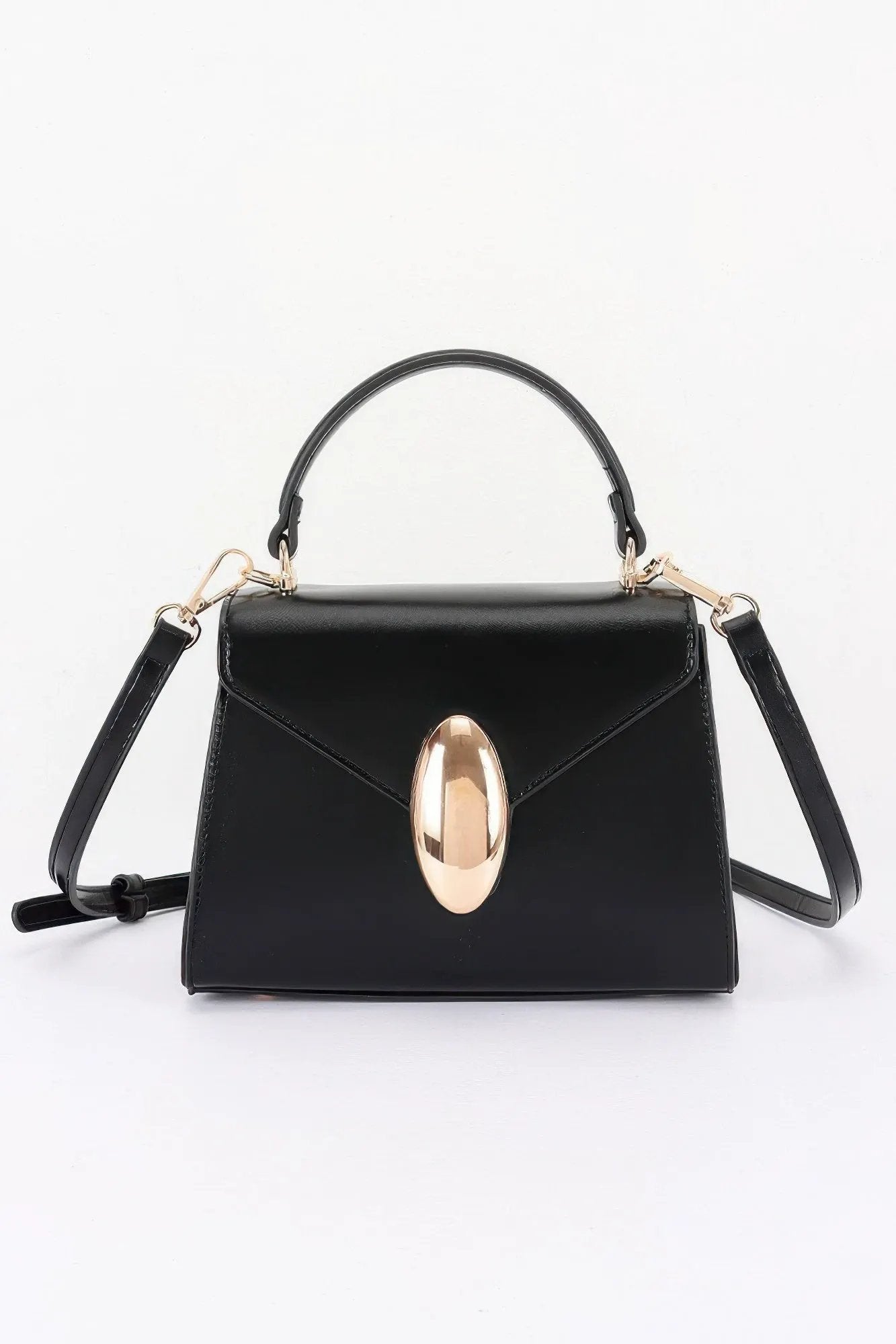 Women's Top Handle Bag Vegan Leather Flap BYMANYC ® New York CONTEMPORARY SLEEK STRUCTURED PURSE - New Collection by BYMANYC New York
