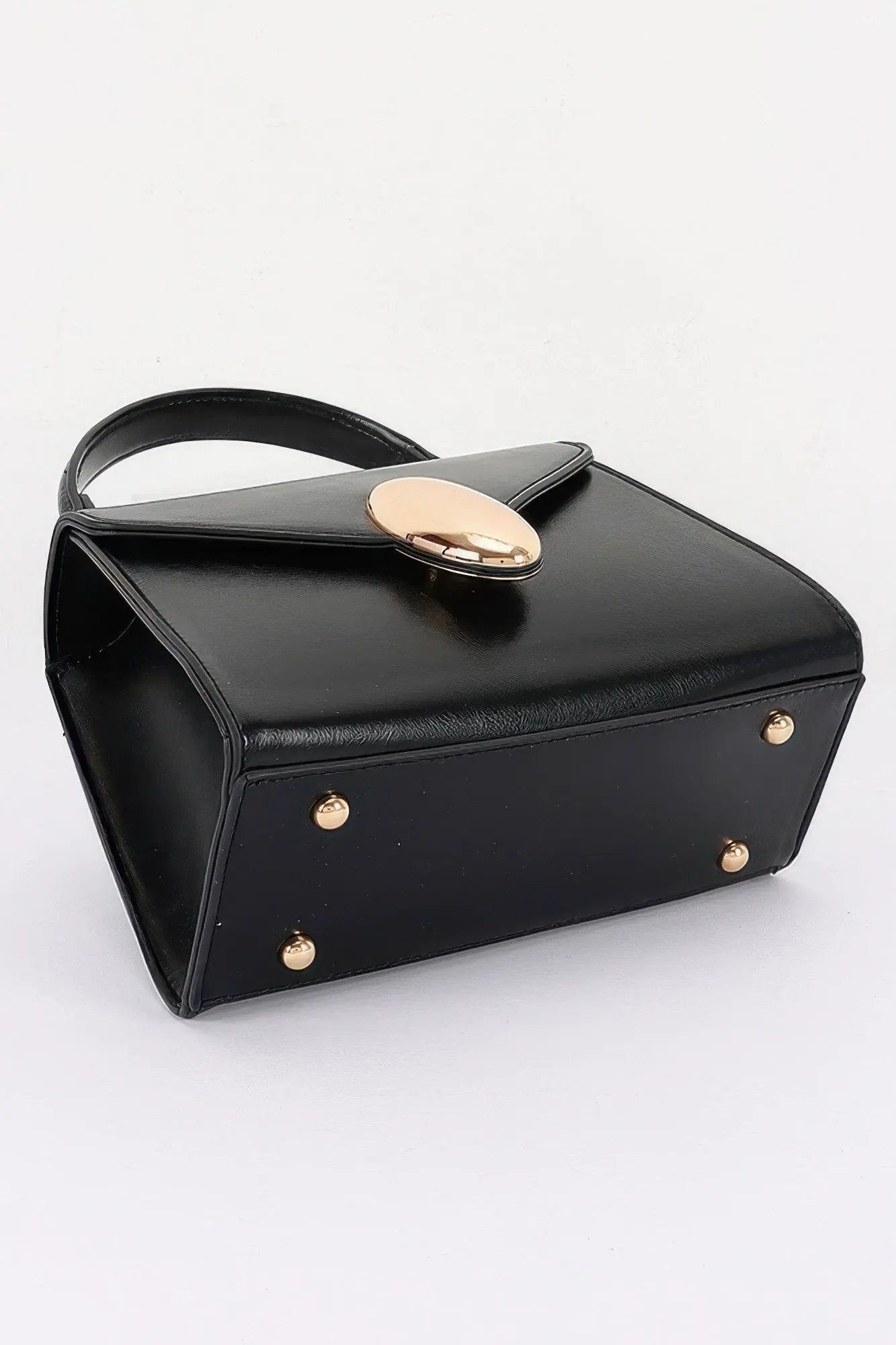 Women's Top Handle Bag Vegan Leather Flap BYMANYC ® New York CONTEMPORARY SLEEK STRUCTURED PURSE - New Collection by BYMANYC New York