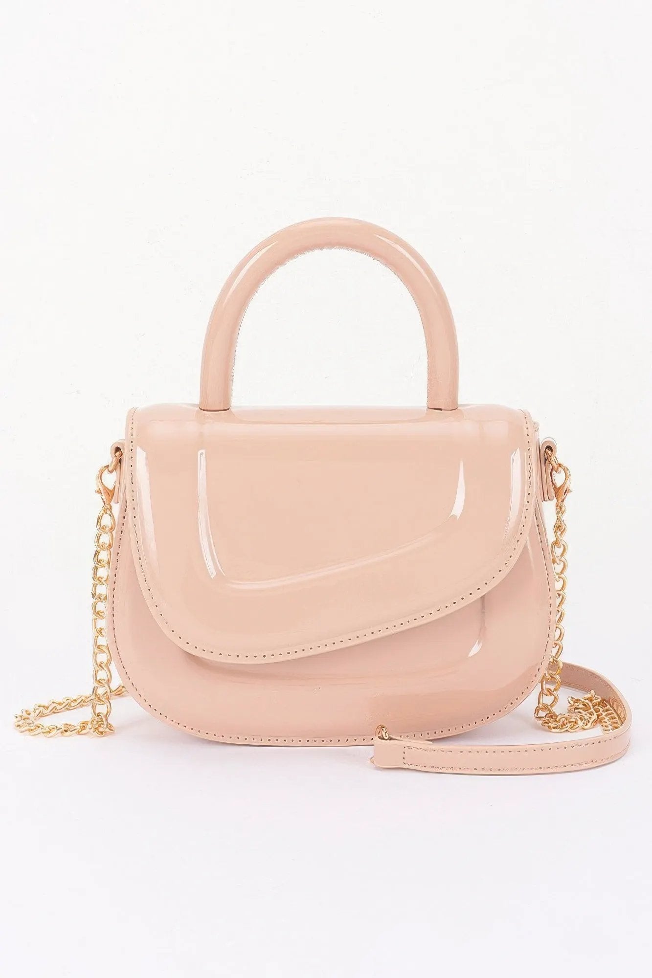 Women's Top Handle Bag Patent Leather BYMANYC ® New York GLOSSY SLEEK STRUCTURED PURSE - New Collection by BYMANYC New York