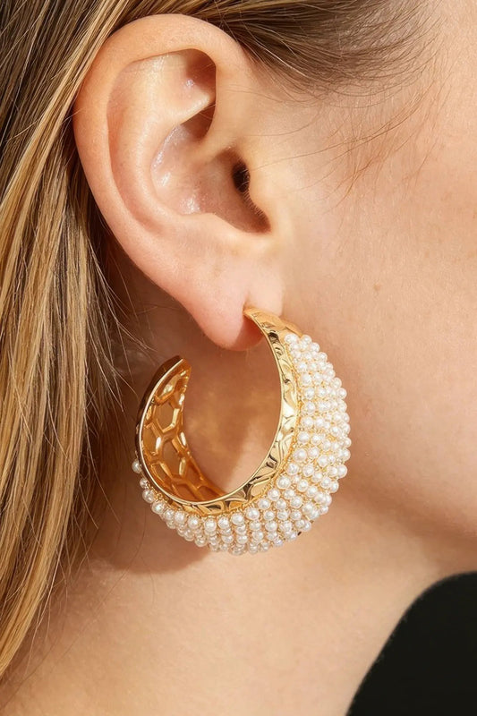 Women's Earrings Hoops Beaded BYMANYC ® New York SOHO CUFF - New Collection by BYMANYC New York