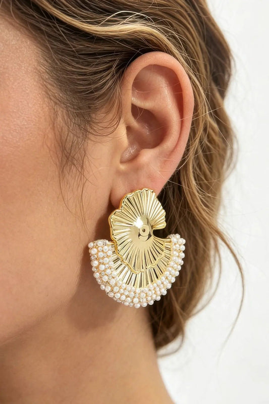 Women's Earrings Studs Ginkgo BYMANYC ® New York HAMPTONS BOTANICAL - New Collection by BYMANYC New York