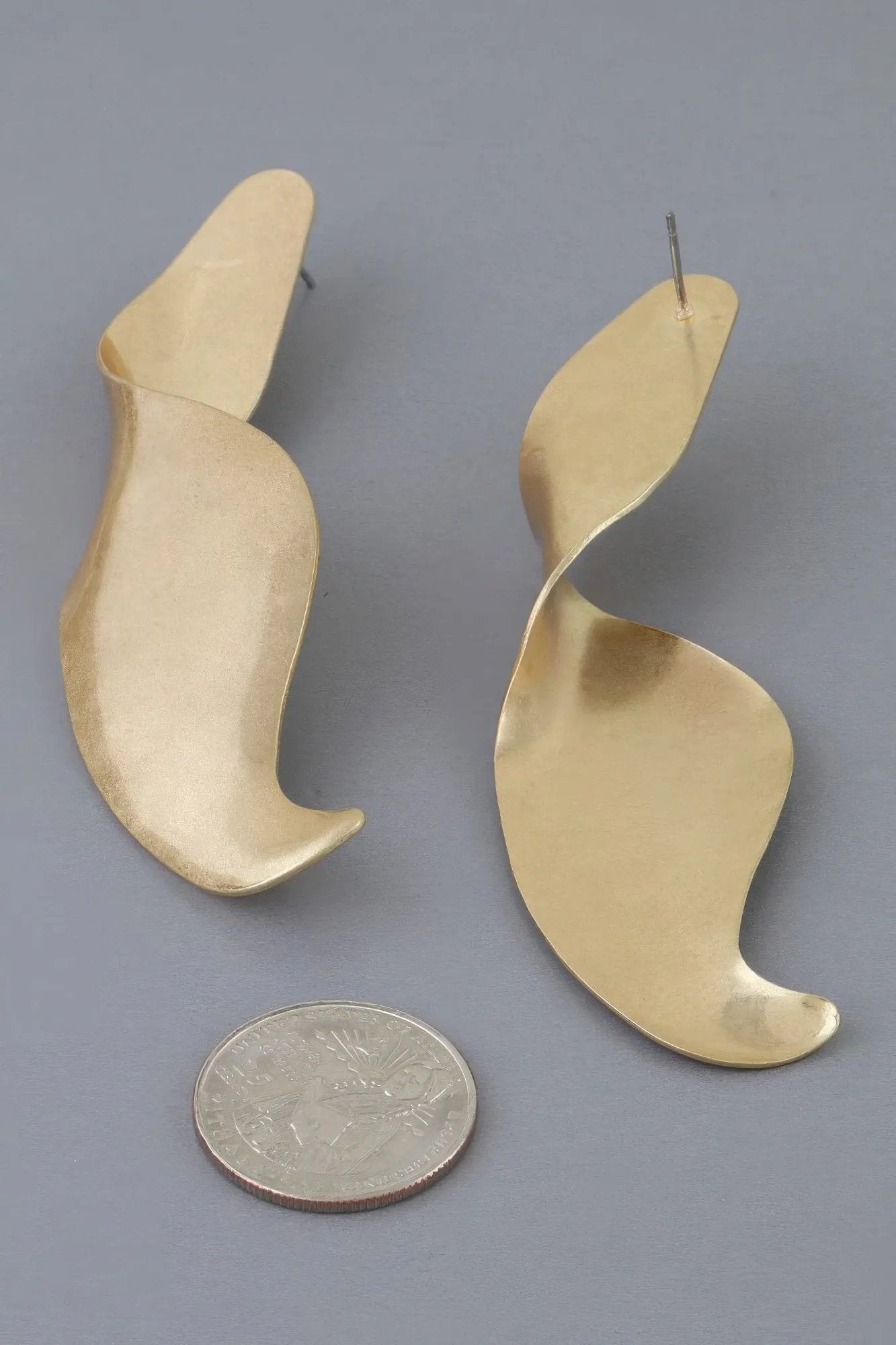 Women's Earrings Drops Swirl BYMANYC ® New York CHELSEA SCULPTURAL - New Collection by BYMANYC New York