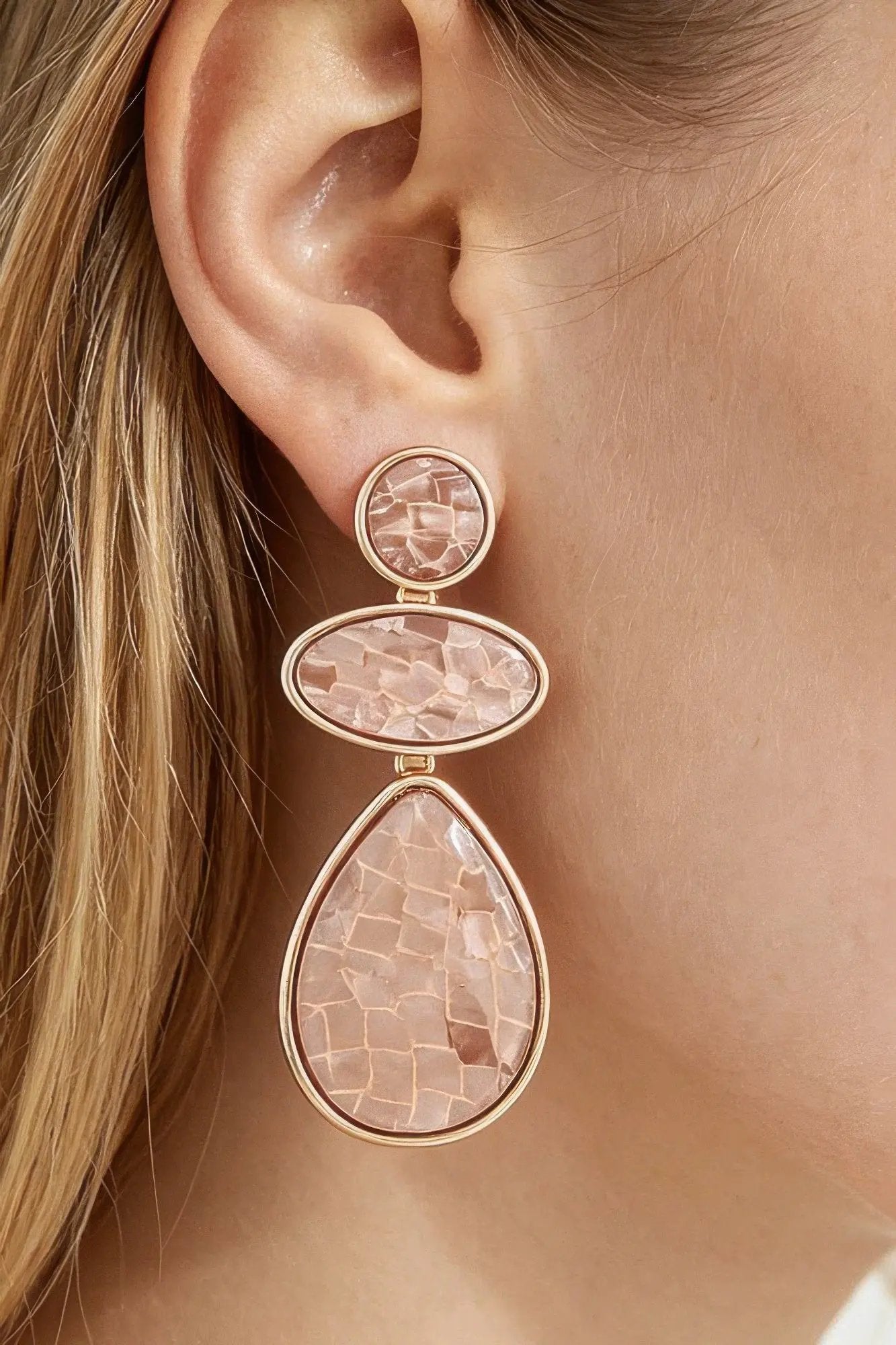 Women's Earrings Drops Geometric BYMANYC ® New York METROPOLITAN MOSAIC - New Collection by BYMANYC New York