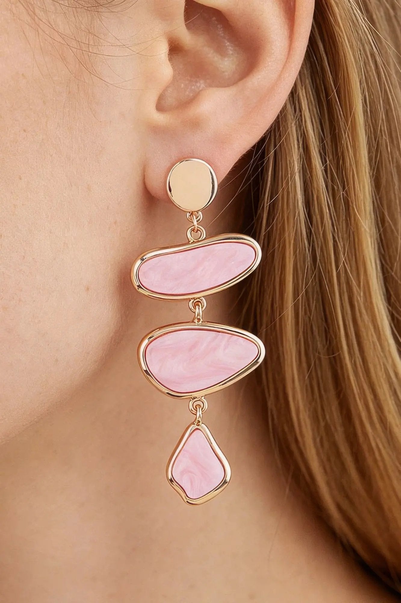 Women's Earrings Drops Organic BYMANYC ® New York TRIBECA MARBLE - New Collection by BYMANYC New York