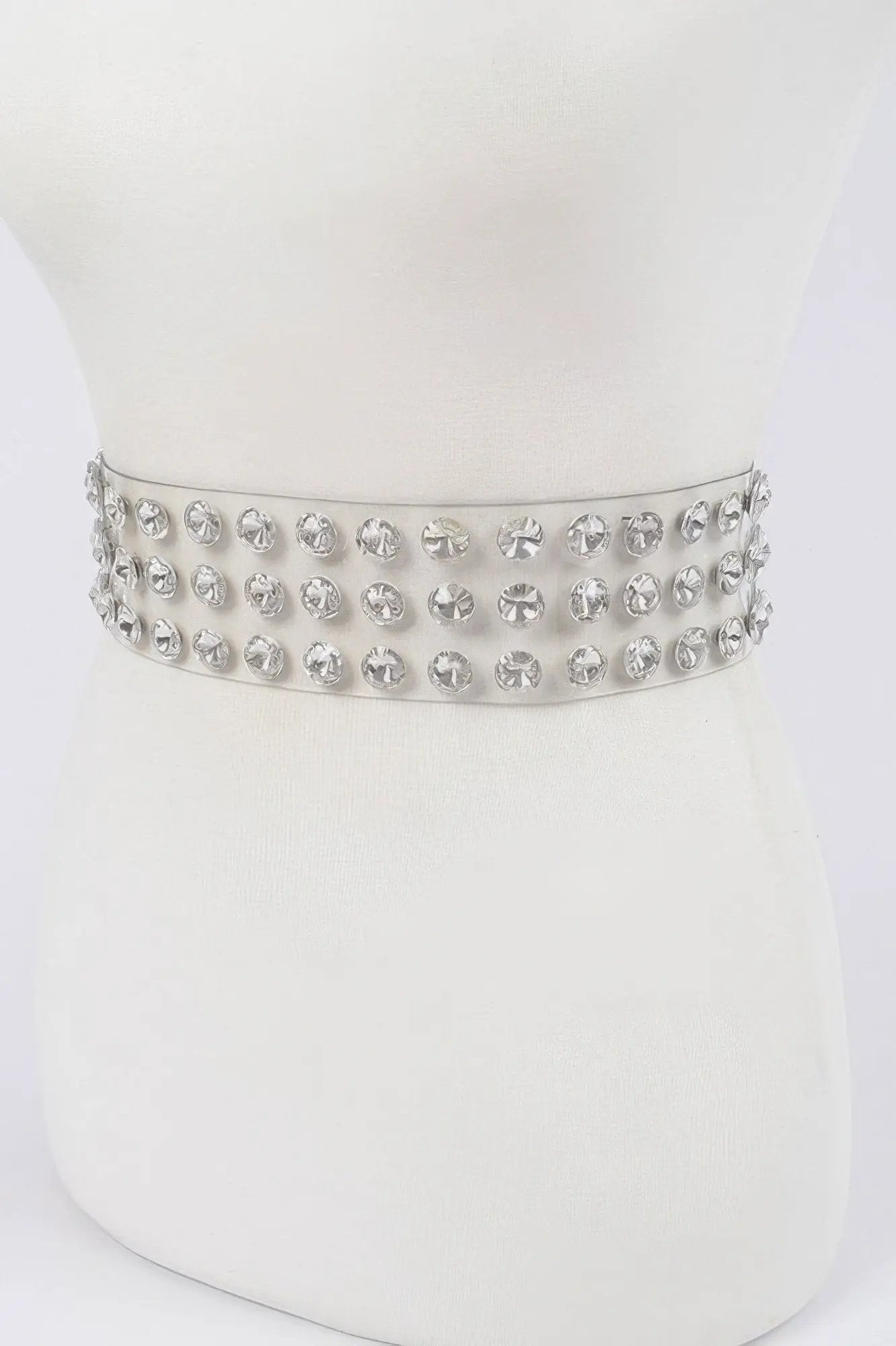 WOMEN'S BELT CHELSEA Clear Large Stone BYMANYC ® New York by BYMANYC ® New York