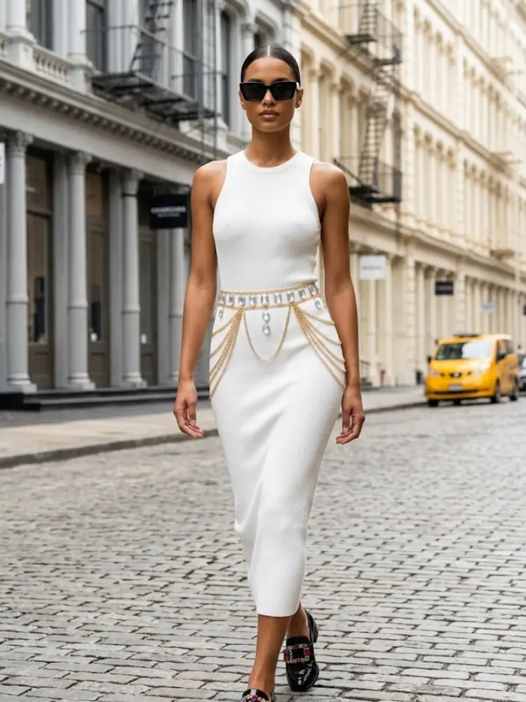 WOMEN'S BELT • FLATIRON Fashion Chic Stone BYMANYC ® New York by BYMANYC ® New York