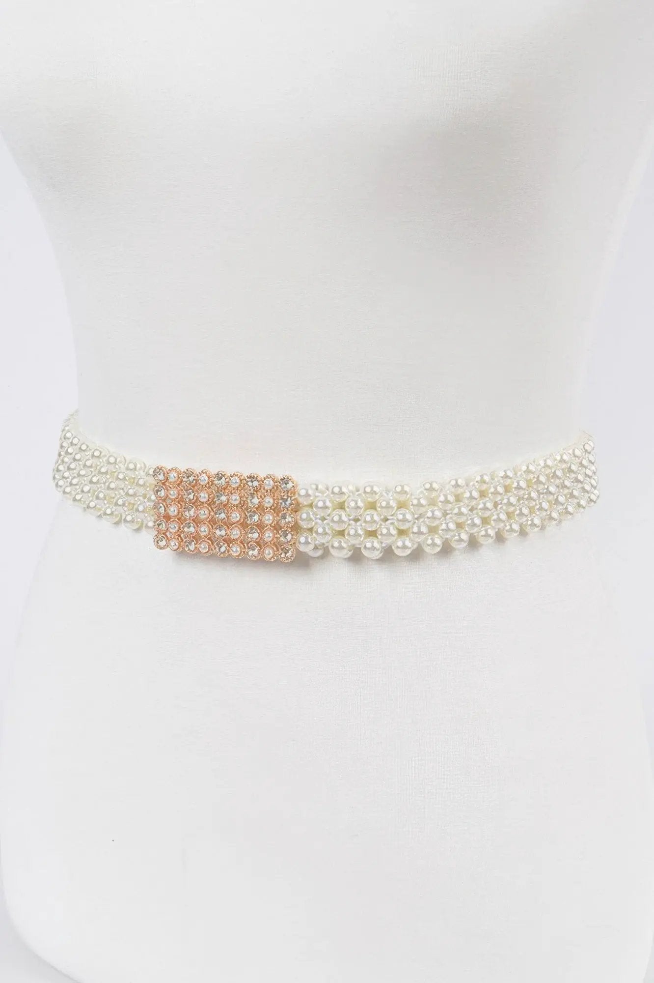 WOMEN'S BELT GRAMERCY Elastic Pearl New Collection BYMANYC ® New York by BYMANYC ® New York