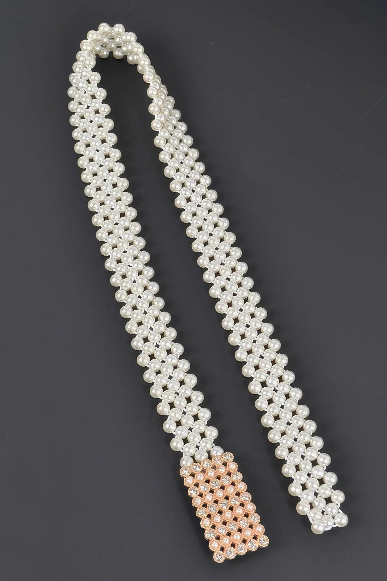 WOMEN'S BELT GRAMERCY Elastic Pearl New Collection BYMANYC ® New York by BYMANYC ® New York