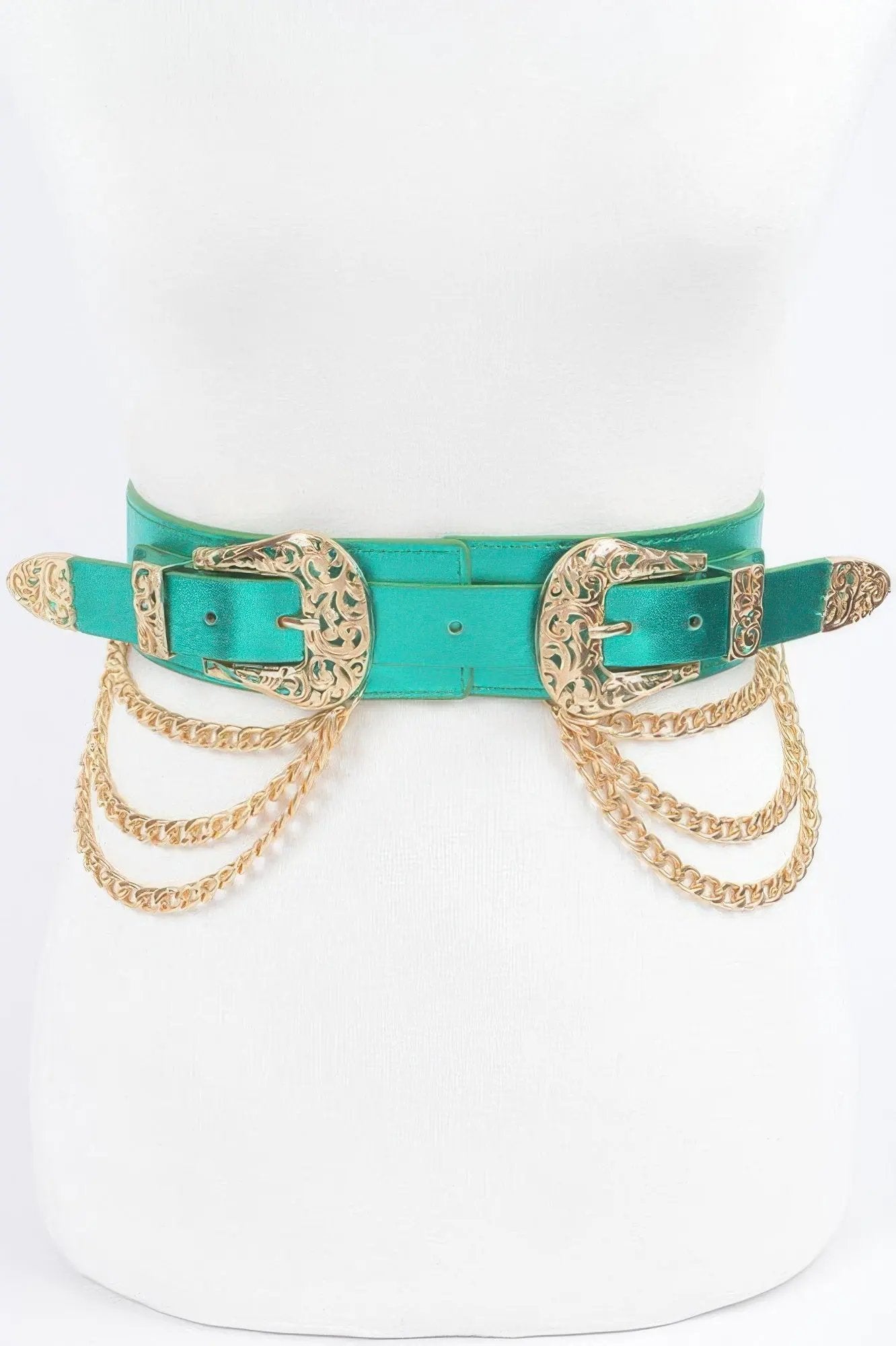 WOMEN'S BELT • SOHO Fashion Chic Two Buckle BYMANYC ® New York by BYMANYC ® New York