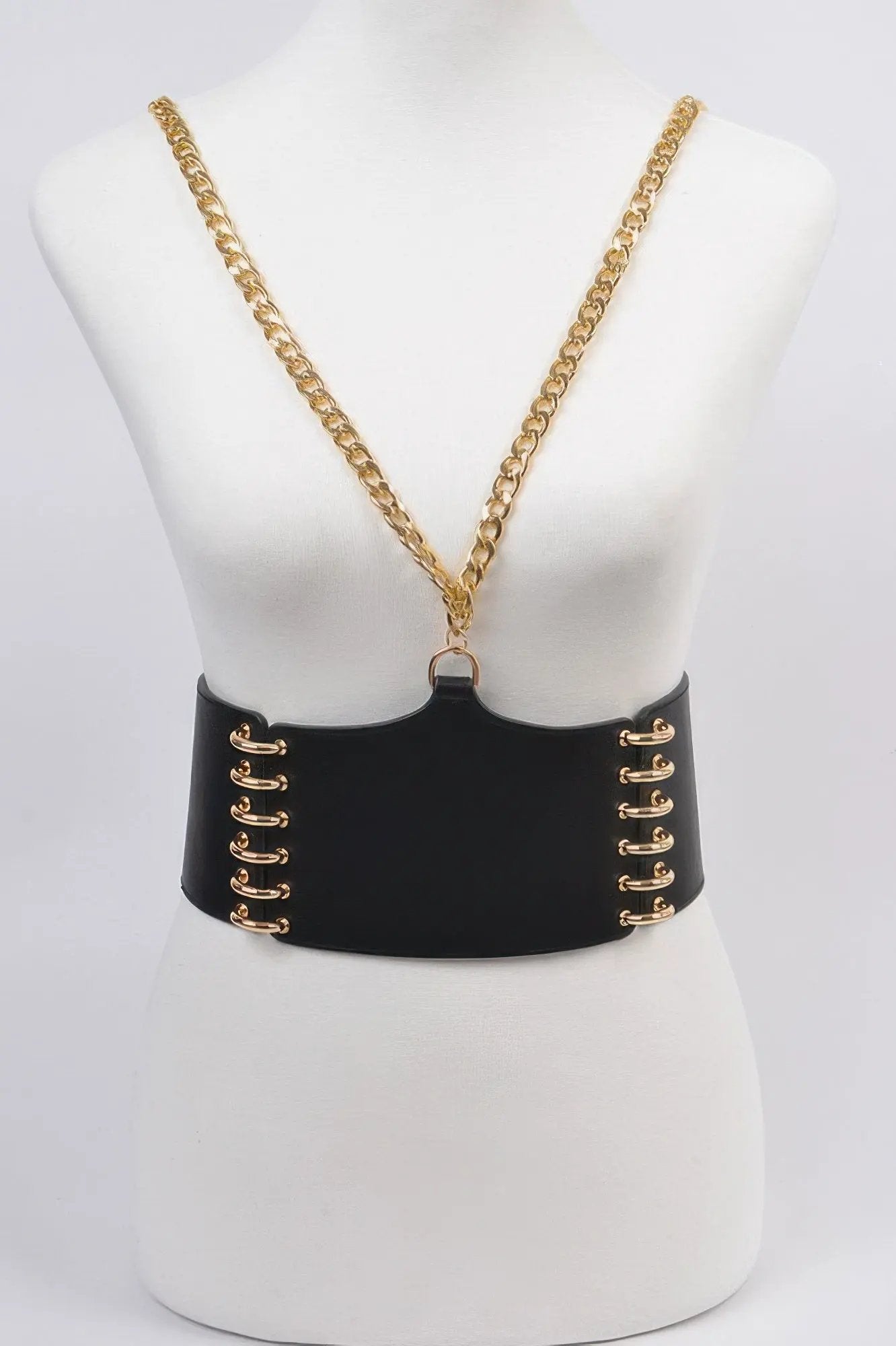 WOMEN'S BELT SOHO Wide Faux Leather Statement BYMANYC ® New York by BYMANYC ® New York