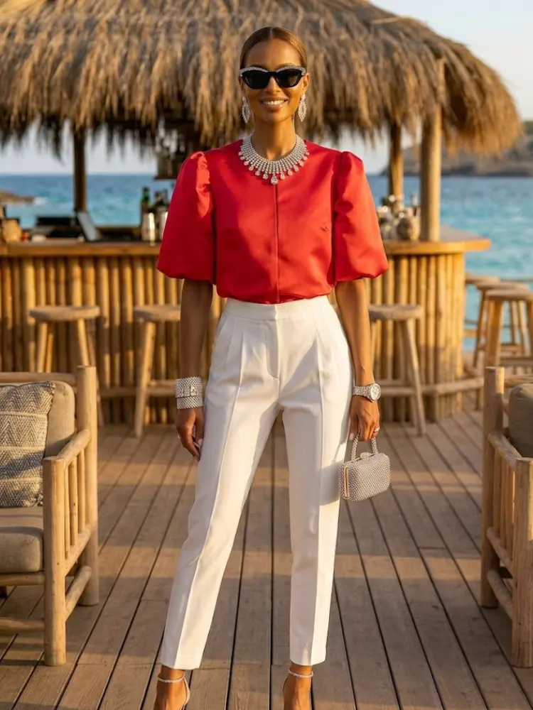 WOMEN'S BLOUSE ASTORIA New Collection IBIZA Summer – BYMANYC ® New York by BYMANYC ® New York