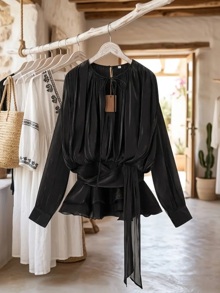 WOMEN'S BLOUSE BASSA Ibiza Collection BYMANYC ® New York by BYMANYC ® New York
