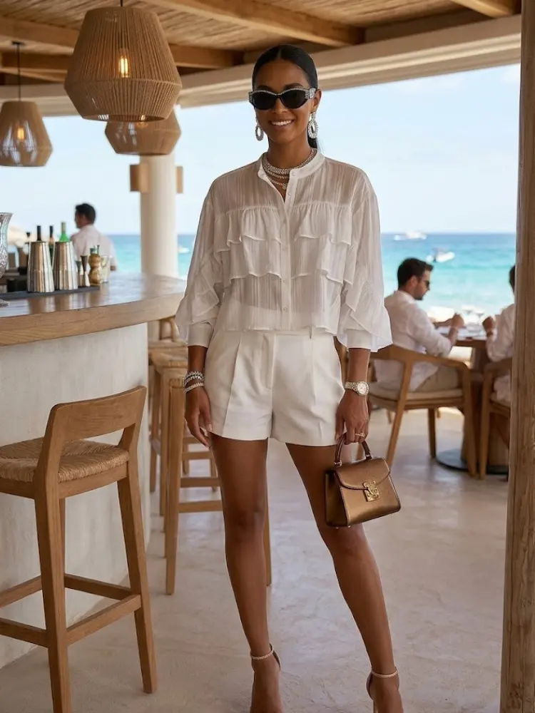 WOMEN'S BLOUSE CHELSEA New Collection IBIZA Summer – BYMANYC ® New York by BYMANYC ® New York
