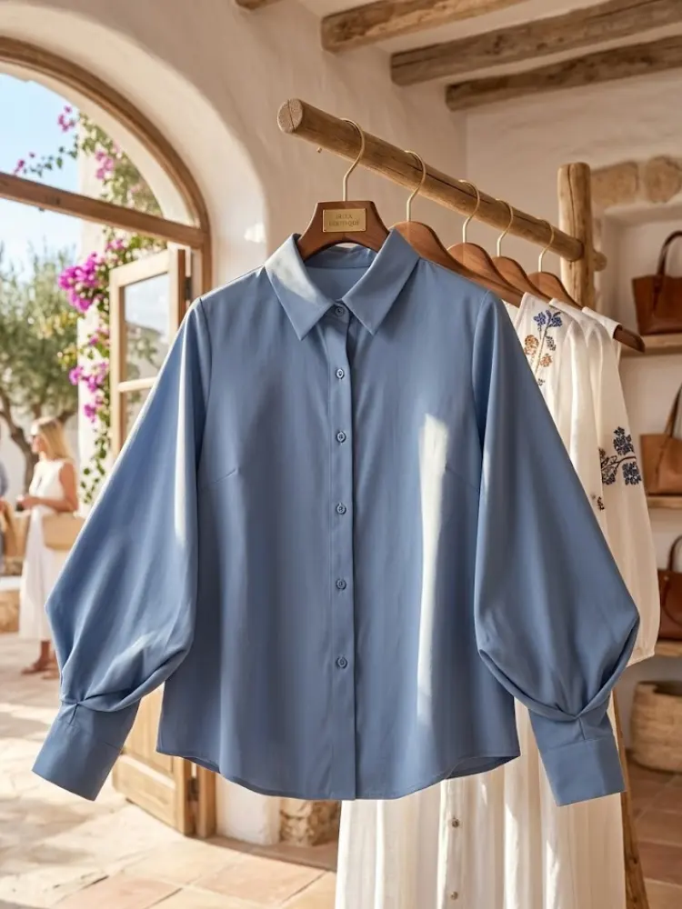 WOMEN'S BLOUSE CLINTON New Collection IBIZA Summer – BYMANYC ® New York by BYMANYC ® New York
