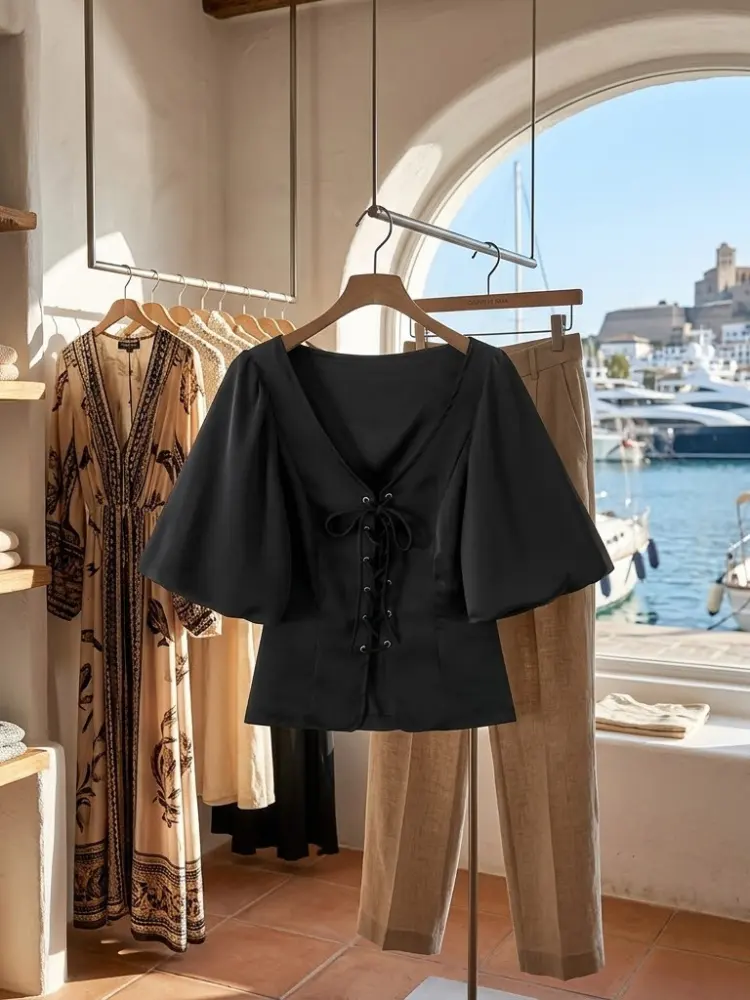 WOMEN'S BLOUSE HAMPTONS - Boutique Fashion Top - BYMANYC ® New York by BYMANYC ® New York