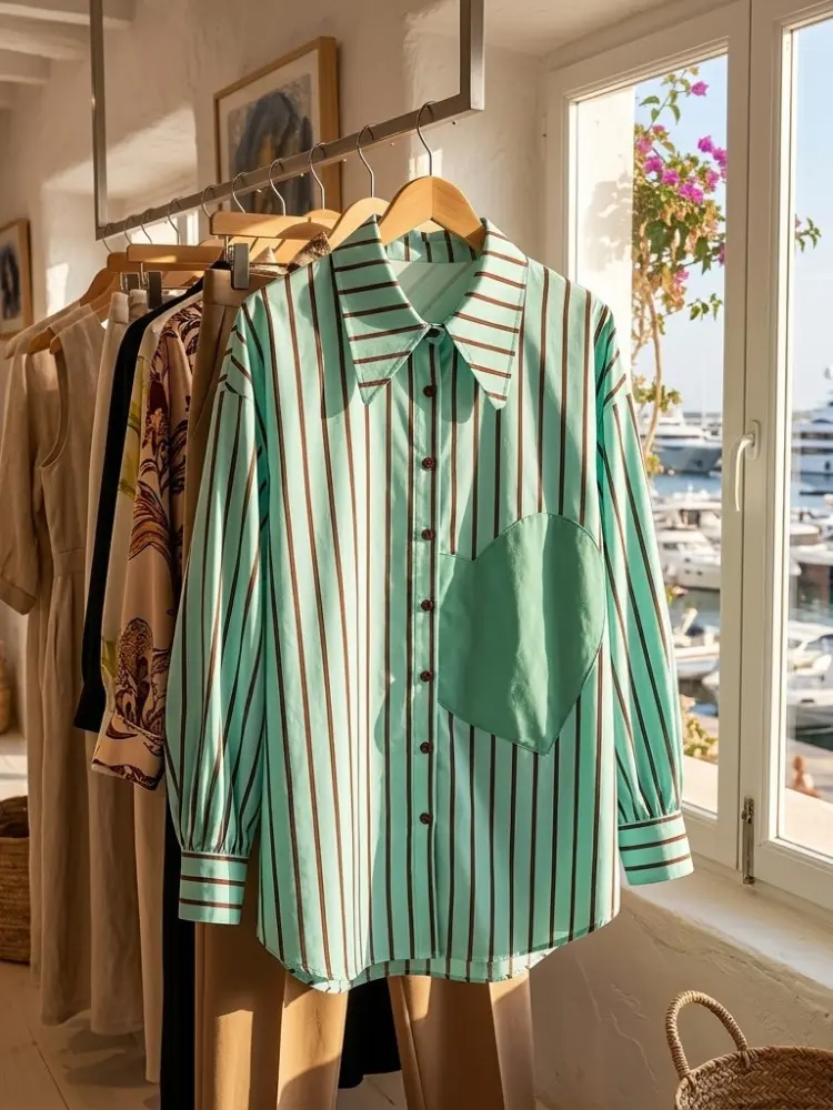 WOMEN'S BLOUSE LAGUNA BEACH - Boutique Fashion Top - BYMANYC ® New York by BYMANYC ® New York