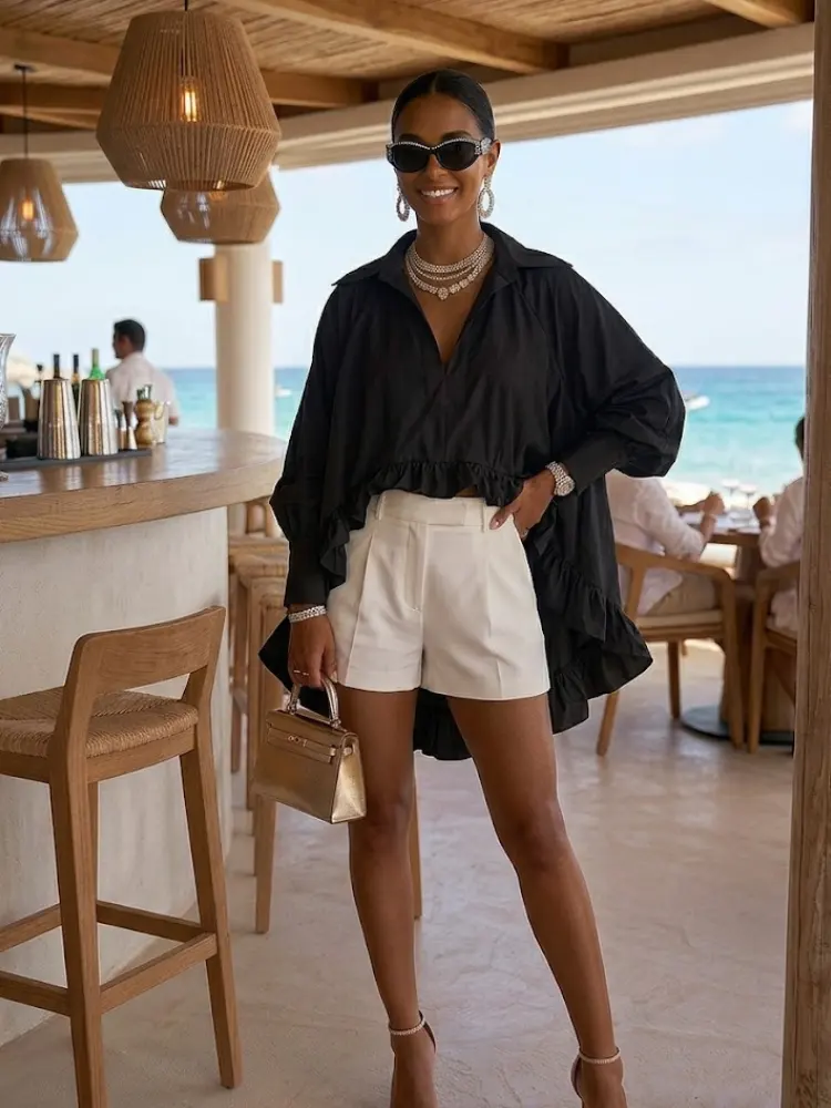 WOMEN'S BLOUSE LENOX New Collection IBIZA Summer – BYMANYC ® New York by BYMANYC ® New York