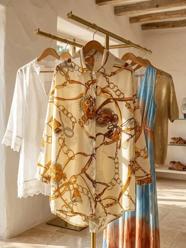 WOMEN'S BLOUSE TRIBECA New Collection IBIZA Summer – BYMANYC ® New York by BYMANYC ® New York