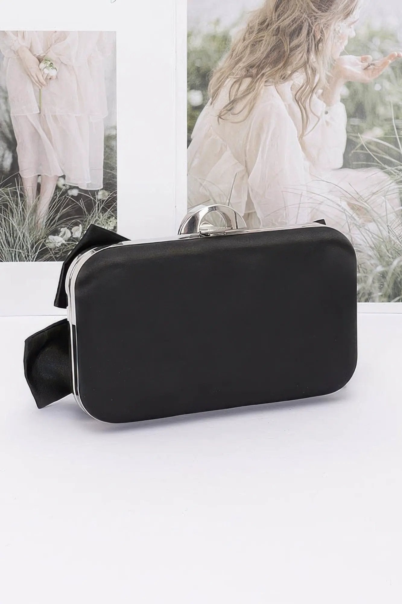 Astor Rhinestone Ribbon Clutch BYMANYC New York Women Glam by BYMANYC ® New York