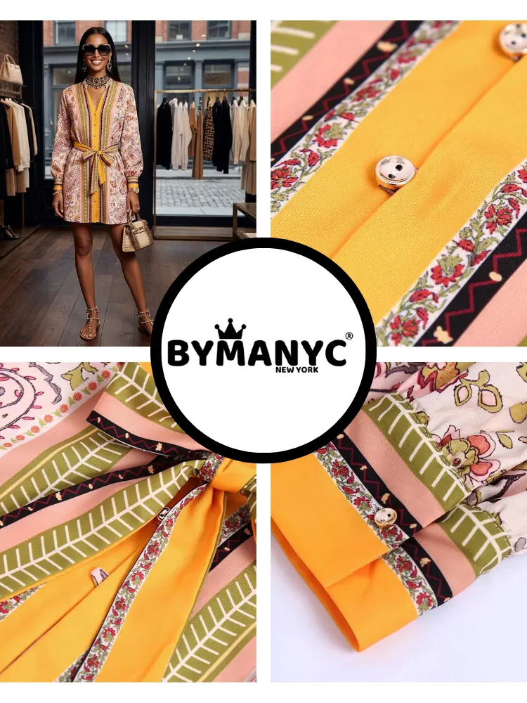 Tribeca Paisley Maxi Dress For Women By BYMANYC New York Day To Night Silhouette by BYMANYC ® New York