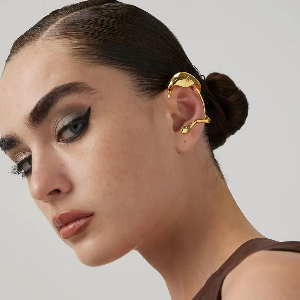 WOMEN'S EARRINGS Gold Color FLATIRON - BYMANYC ® New York by BYMANYC ® New York