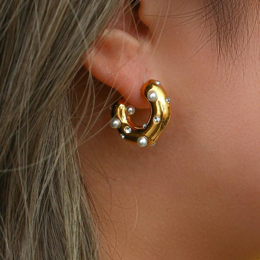 WOMEN'S EARRINGS Gold Color HUDSON - BYMANYC ® New York by BYMANYC ® New York