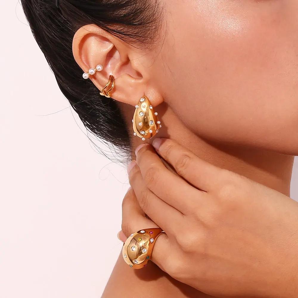 WOMEN'S EARRINGS Gold Color SOHO - BYMANYC ® New York by BYMANYC ® New York
