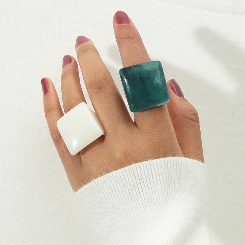 WOMEN'S RING • new collection CHELSEA Resin BYMANYC ® New York by BYMANYC ® New York