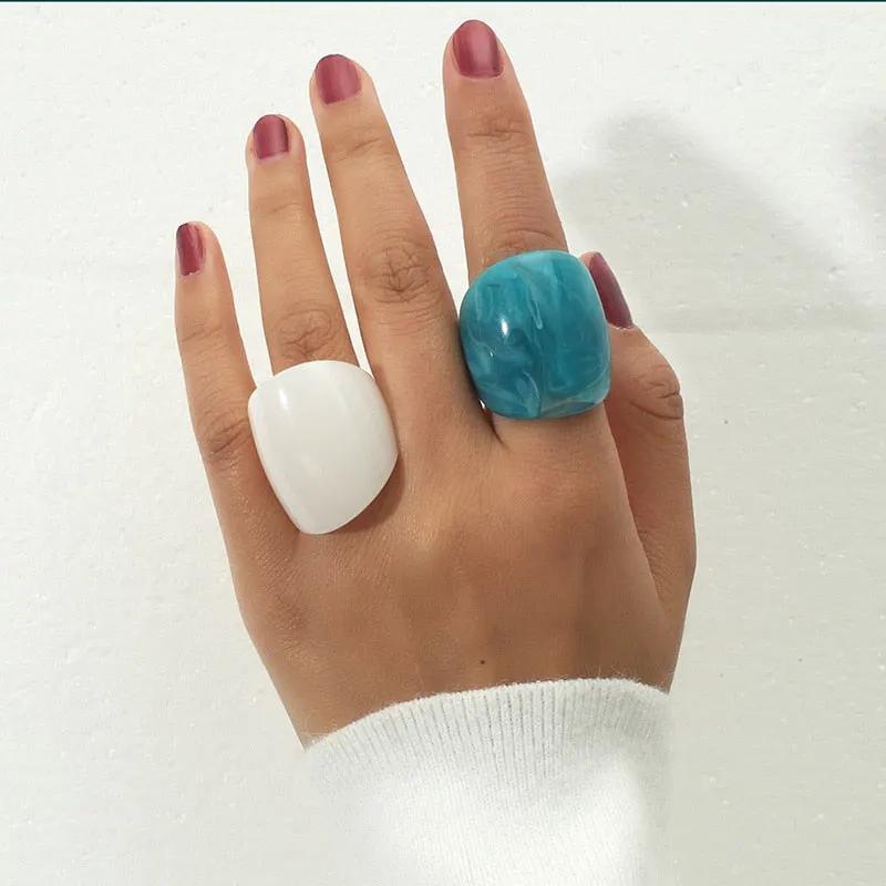 WOMEN'S RING • new collection CHELSEA Resin BYMANYC ® New York by BYMANYC ® New York