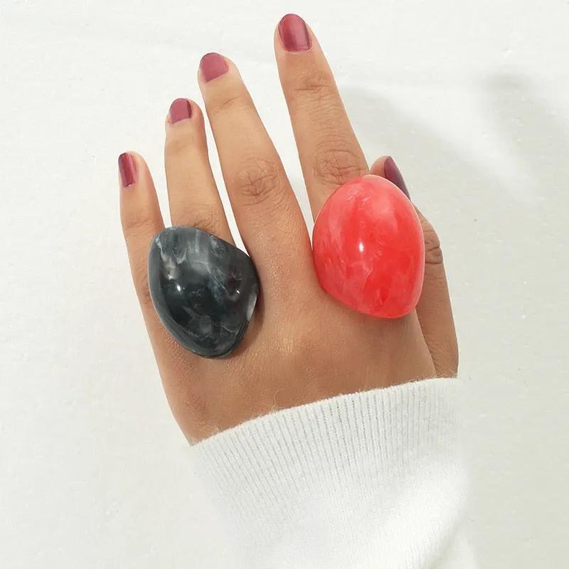 WOMEN'S RING • new collection CHELSEA Resin BYMANYC ® New York by BYMANYC ® New York