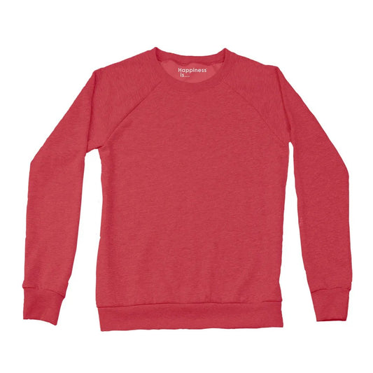 Women's Plain Crew Sweatshirt, Chili Pepper by Coloured Blanks