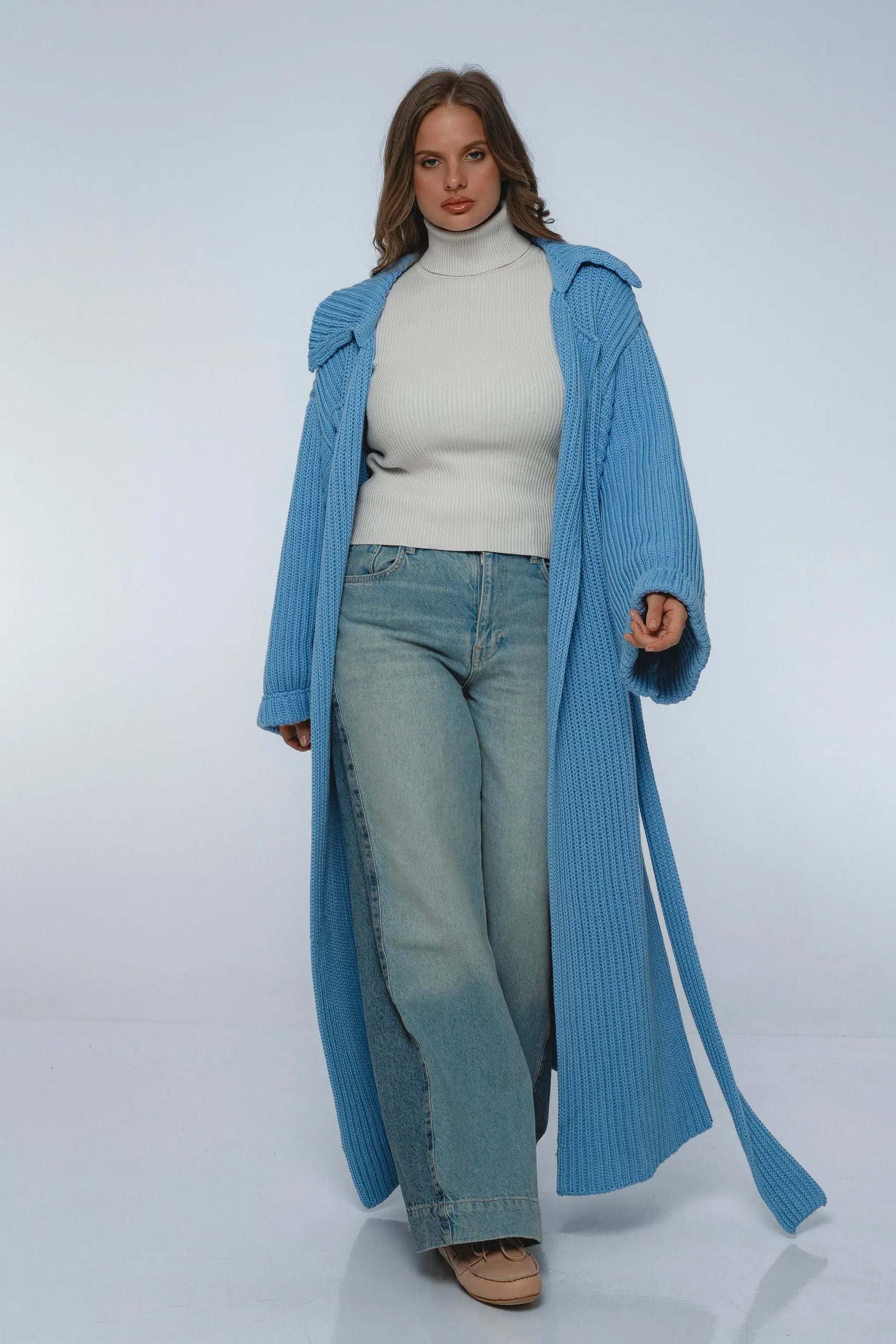 Warm Night Long Knitted Coat by ELF